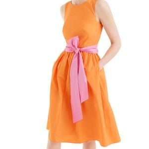 J. Crew Sash Tie A-line Dress